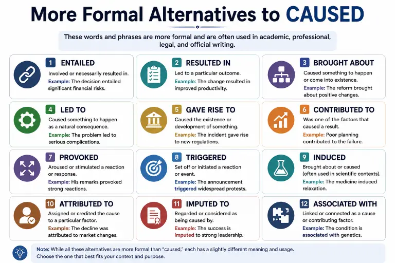 More formal alternatives