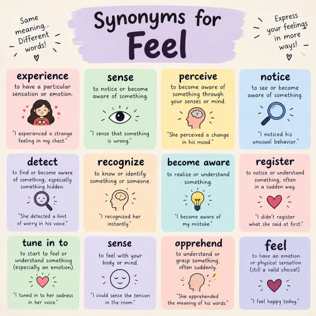 Synonyms for Feel