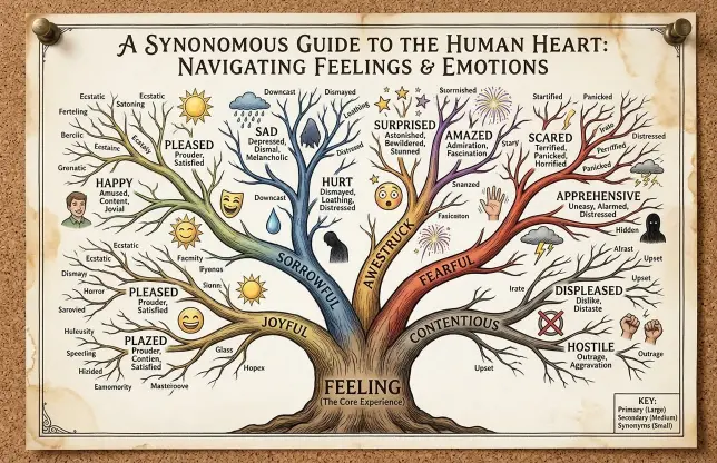 More formal synonyms for feeling