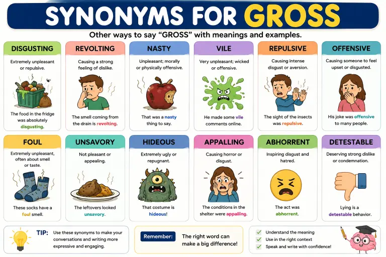 Synonym For Gross